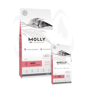 Croquettes Molly Shiny hair Pour une Peau Saine et un Pelage Brillant Beauté et Santé Oméga-6 et 3