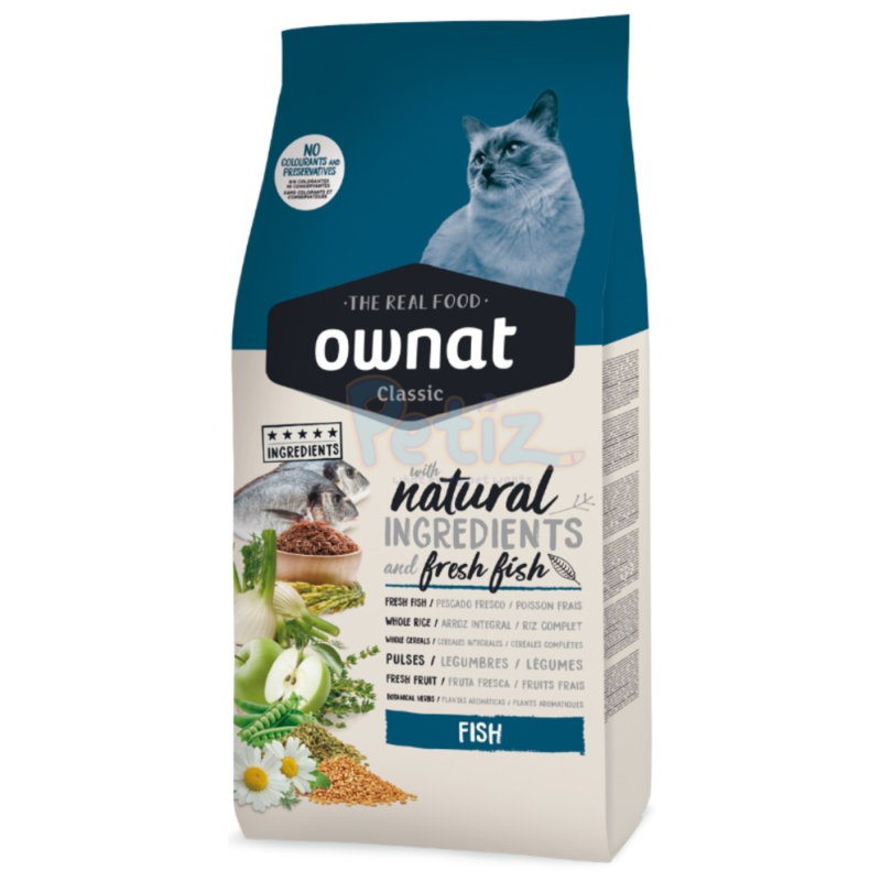 Croquettes Ownat Classic Fish - Saveur Poisson