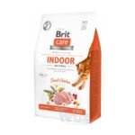 Croquettes Brit Care Chat Sans Céréales 26% Poulet frais Aliment complet anti-boules de poils pour chat Adulte d’intérieur – Renforcement du système immunitaire