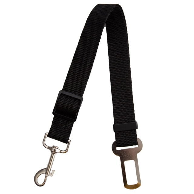 Ceinture De Sécurité Pour Chien - Harnais De Voiture Ajustable, Fixation Sur Boucle De Ceinture (rouge)