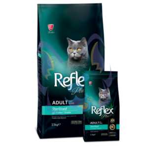 Croquettes Reflex Plus au poulet pour chats stérilisé castré santé urinaire