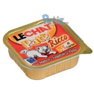 LeChat Paté Ricco Boeuf et foie de poulet 100g