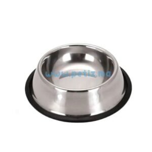 Gamelle en inox pour chat et chien antidérapante 23cm bol en acier inoxydable animaux