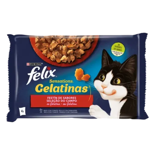 Purina Felix Sensations Festin de Saveurs en Gélatine 4x85g