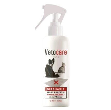 Repulsif Urinaire Interieur et Exterieur pour Chat et Chien VetoCare 200ml