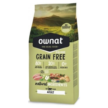 Ownat Grain Free Cat Prime Adult Poulet et Dinde 3kg | 8kg