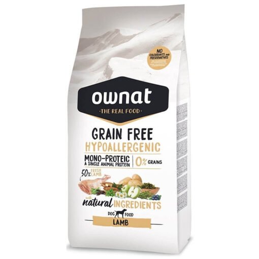 Ownat Grain Free Hypoallergenic Agneau 12kg