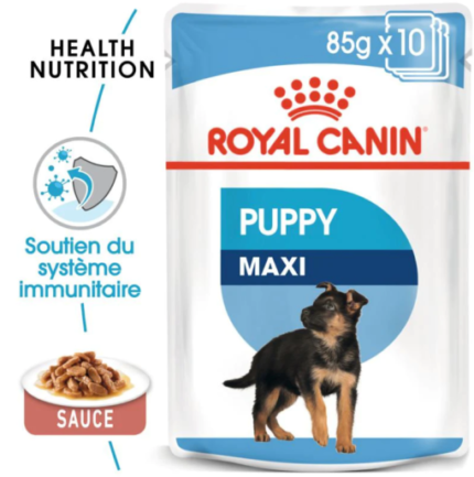 Royal Canin Maxi Puppy Sauce-Sachet fraîcheur pour chiot 140G