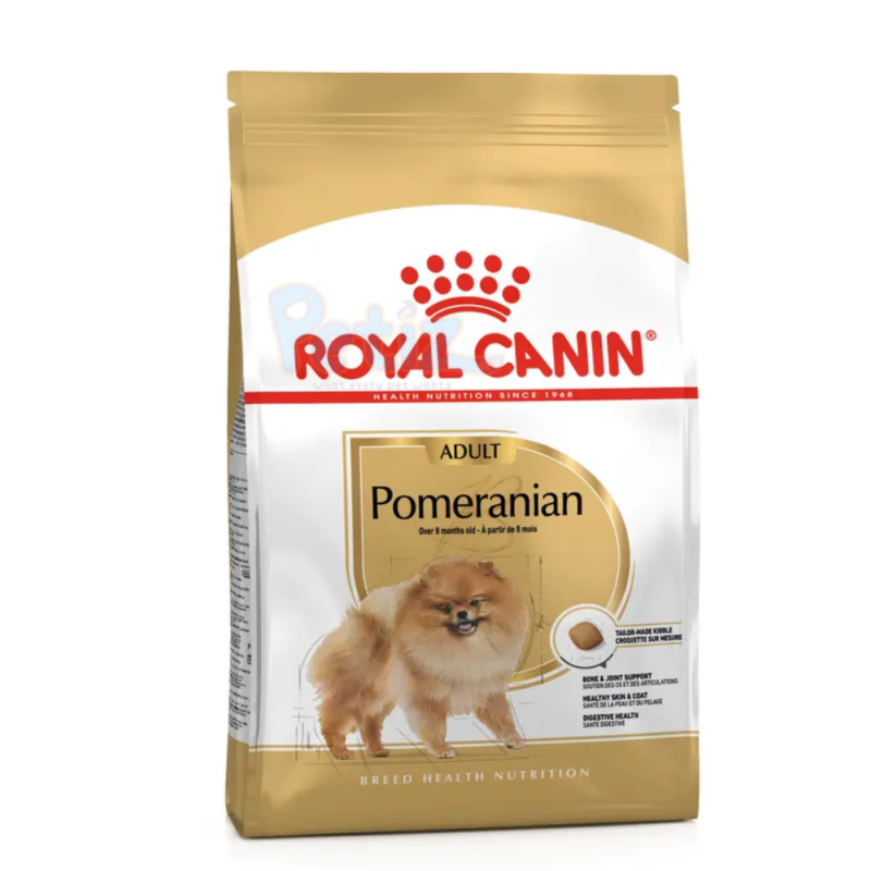 Royal Canin Pomeranian Croquettes pour Spitz Nain Adulte – Alimentation Spécifique pour Chiens Petits de Race Pomeranian 1,5 kg
