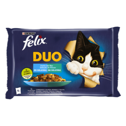 Purina Felix Fantastic Duo Poissons 4x85g