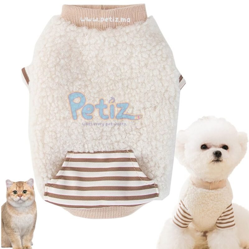 Vêtements pour Chat -Pull chaud en velours pour Chat et petit Chien