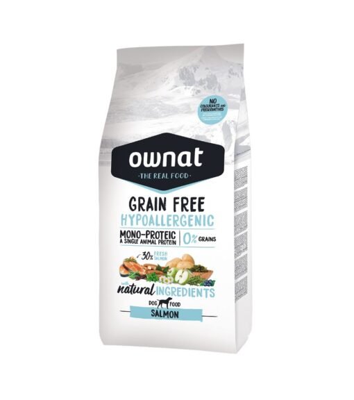 Ownat Grain Free Hypoallergenic Saumon 12kg