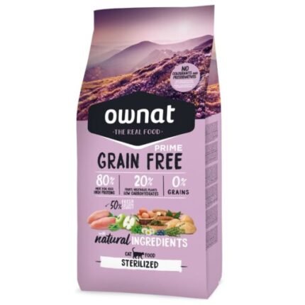 Ownat Grain Free Cat (sans céréale) Prime Sterilized (3kg | 8kg)