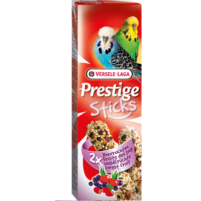 Prestige Sticks Petites Perruches avec Mélange de Fruits de Bois -Versal Laga-