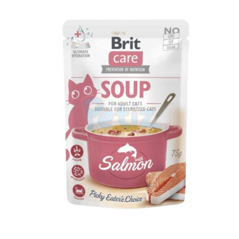 Brit Care Cat Soup Salmon (soupe au saumon pour chat) 75g