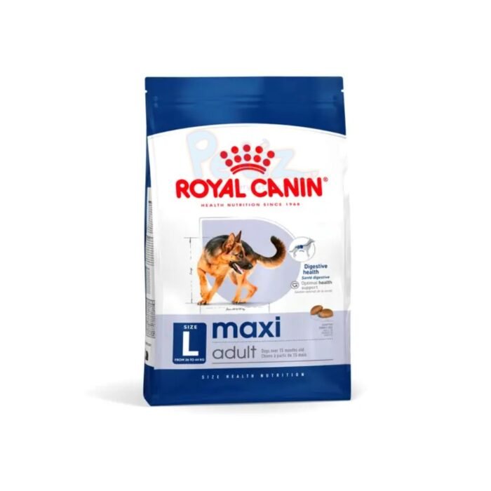 CROQUETTES MAXI ADULT GR26 15 KG ROYAL CANIN pour chiens adultes de grande taille