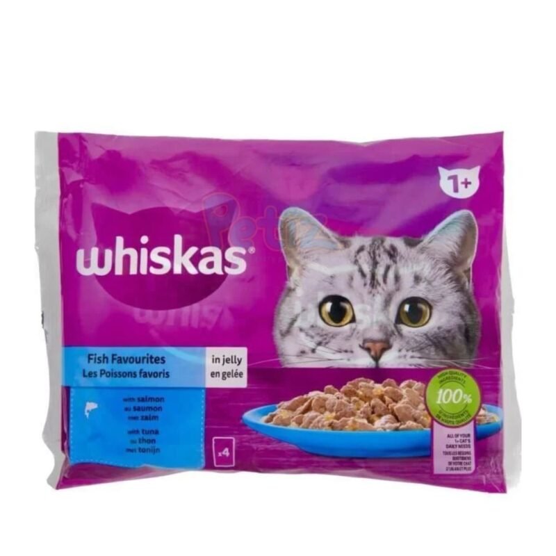 Whiskas Délices de poisson avec saumon et thon 4x85g