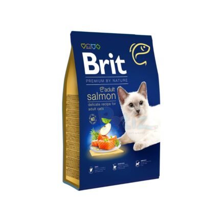 Brit Premium by Nature Cat. Adult Salmon, 1,5 kg