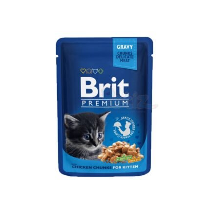 BRIT Premium Cat Pouches Chicken Chunks for Kitten 100 g