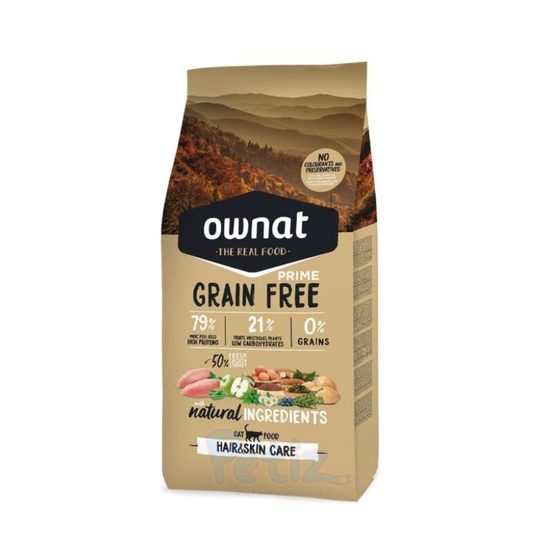 Ownat Grain Free Prime Hair and Skin 3kg