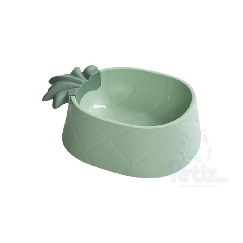 Gamelle pour Chien en Forme d’Ananas – Design Vert Ludique, Antidérapante et Facile à Nettoyer