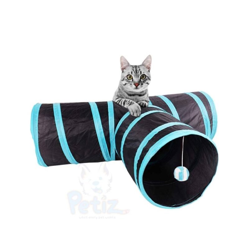Tunnel Pliable pour Chat – Jouet Respirant en Papier Renforcé, Baril de Forage d’Intérieur, Accessoire Ludique et Durable pour Chaton et Chat Adulte