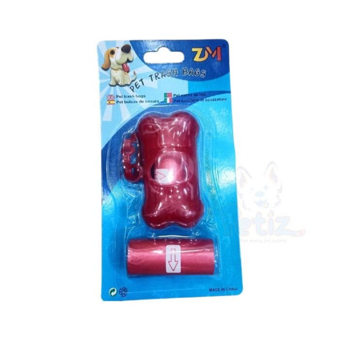 Distributeur de Sacs à Déjections en Forme d’Os pour Chien – Support Portable, Durable, avec Clip – Include Distributeur & Sacs