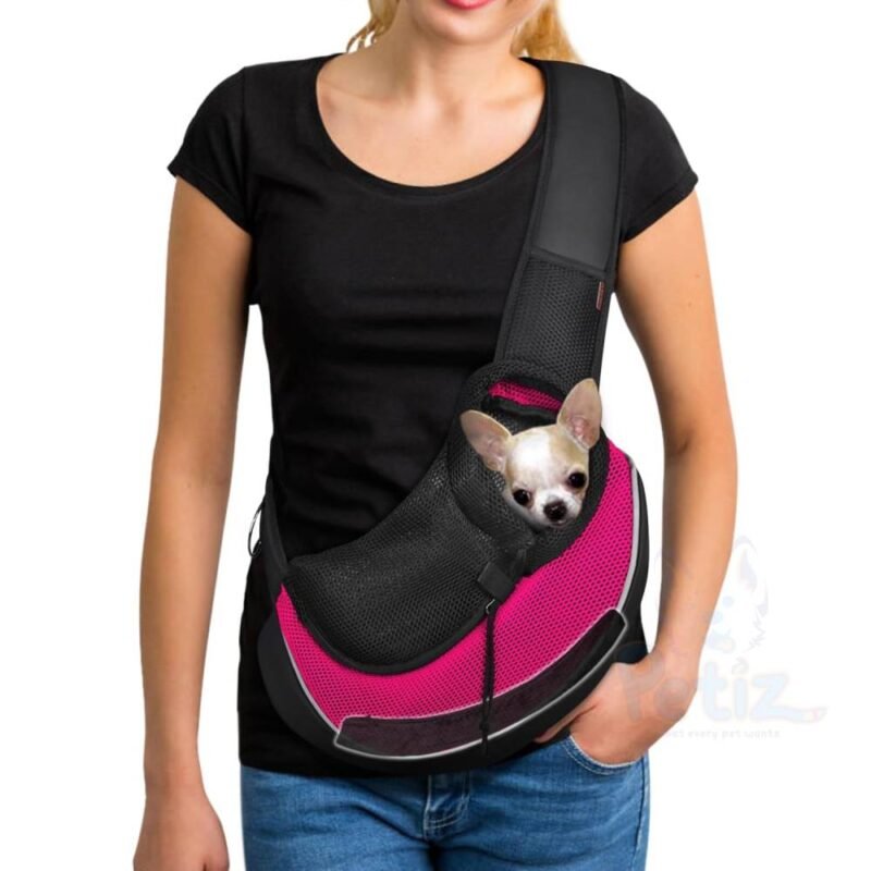 YUDODO – Sac de Transport Bandoulière Respirant pour Chiens & Chats – Sûr, Confortable & Pratique pour les Voyages