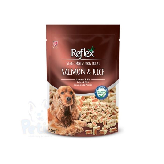 Reflex Friandises Semi-Humides pour Chiens – Saumon & Riz