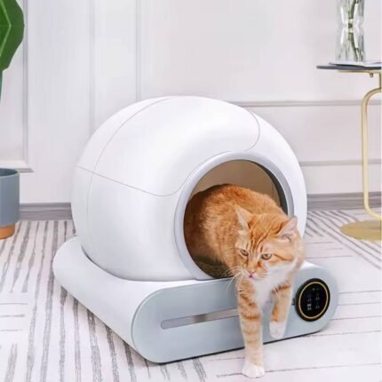Bac à litière automatique pour chat 65L – Nettoyage intelligent et grande capacité