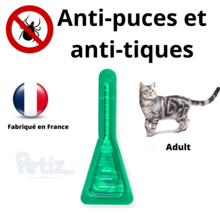 Anti-puces pour chats chatton ×1 pipette – Fabriqué en France