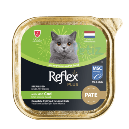 Reflex Plus Pâté au Poisson Pour Chat Stérilisé (Cod for Sterilised Adult Cats) 85 g