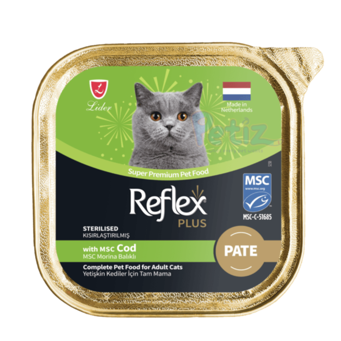 Reflex Plus Pâté au Poisson Pour Chat Stérilisé (Cod for Sterilised Adult Cats) 85 g