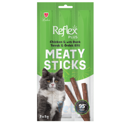 Sticks pour chats Reflex Poulet Canard 3x5g