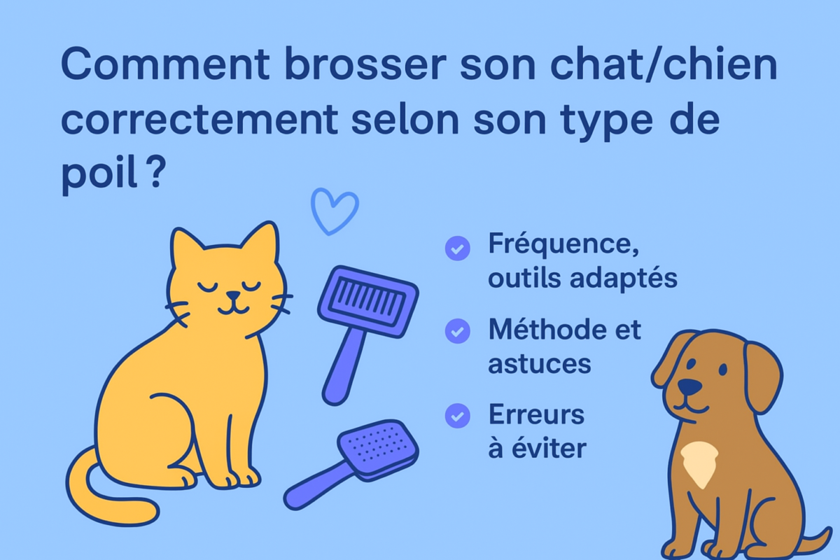 Comment brosser son chat ou chien correctement selon son type de poil ?