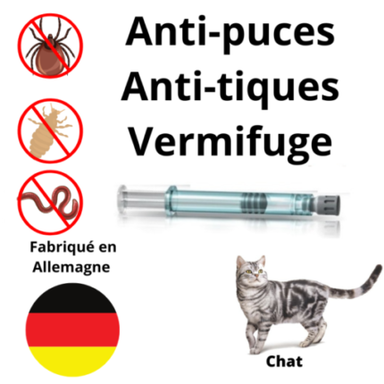 Anti-puces et Vermifuge pour Chaton et Chat 1 pipette
