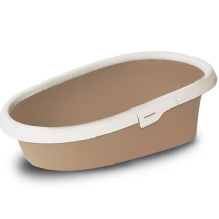 Bac à Litière Grande Taille avec Rehausse Anti-Projection