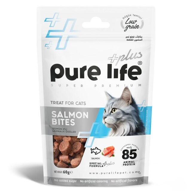 Pure Life Purelife Plus Friandises pour Chats Saumon 60 g