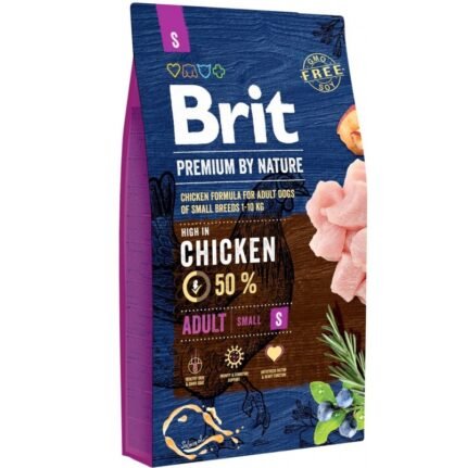 Croquettes pour Chiens Adultes Petites Races au Poulet – Brit Premium by Nature Adult Small (3 kg | 8 kg)