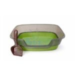 Bac à Litière pour Chat avec Pelle Incluse 45 x 29 x 16 cm | Toilette Chat Pratique et Facile à Nettoyer