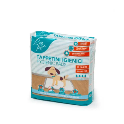 Tapis Absorbant LeoPet 60x60 cm x10 - Tapis Éducateur Hygiénique pour Chien