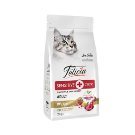 Felicia Sensitive Care Adulte à l’Agneau – Croquettes Hypoallergéniques pour Chat Sensible