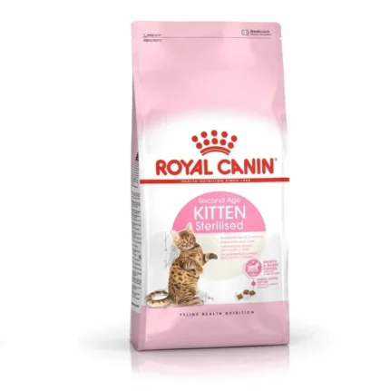 Royal Canin Kitten Sterilised 2 kg – Croquettes pour Chaton Stérilisé de 6 à 12 Mois