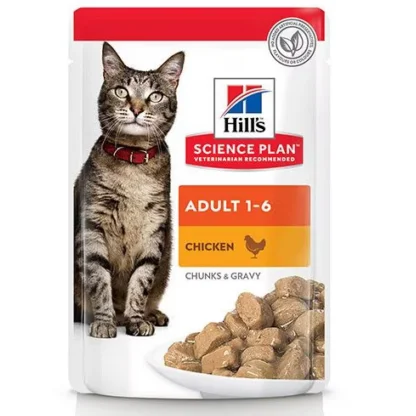 Hill's Science Plan Pâtée Adulte au Poulet 85g pour Chat | Aliment Humide Complet 1 à 6 Ans