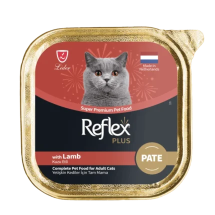 Reflex Plus Pâté à l’Agneau pour Chat Adulte 85 g | Aliment Humide Complet et Savoureux