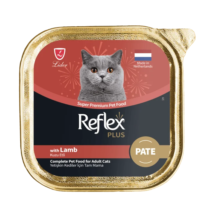 product_gallery_2024-07-31_11-56-08 Reflex Plus Pâté à l’Agneau pour Chat Adulte 85 g | Aliment Humide Complet et Savoureux