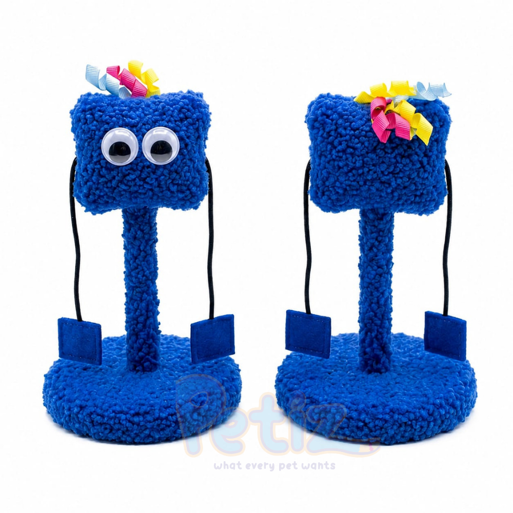 Photo Site petiz 2 (37) Jouet Interactif en Peluche pour Chaton - Figurine Rigolote avec Élastiques - H 19cm