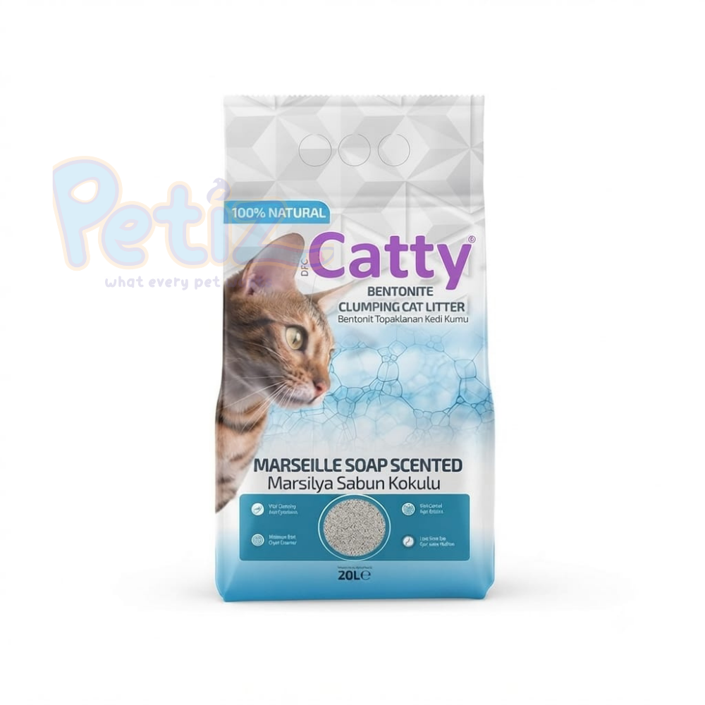 Photo Site petiz 2 (52) Litière Catty Pour chat parfumée au Svon de Marseille 20l