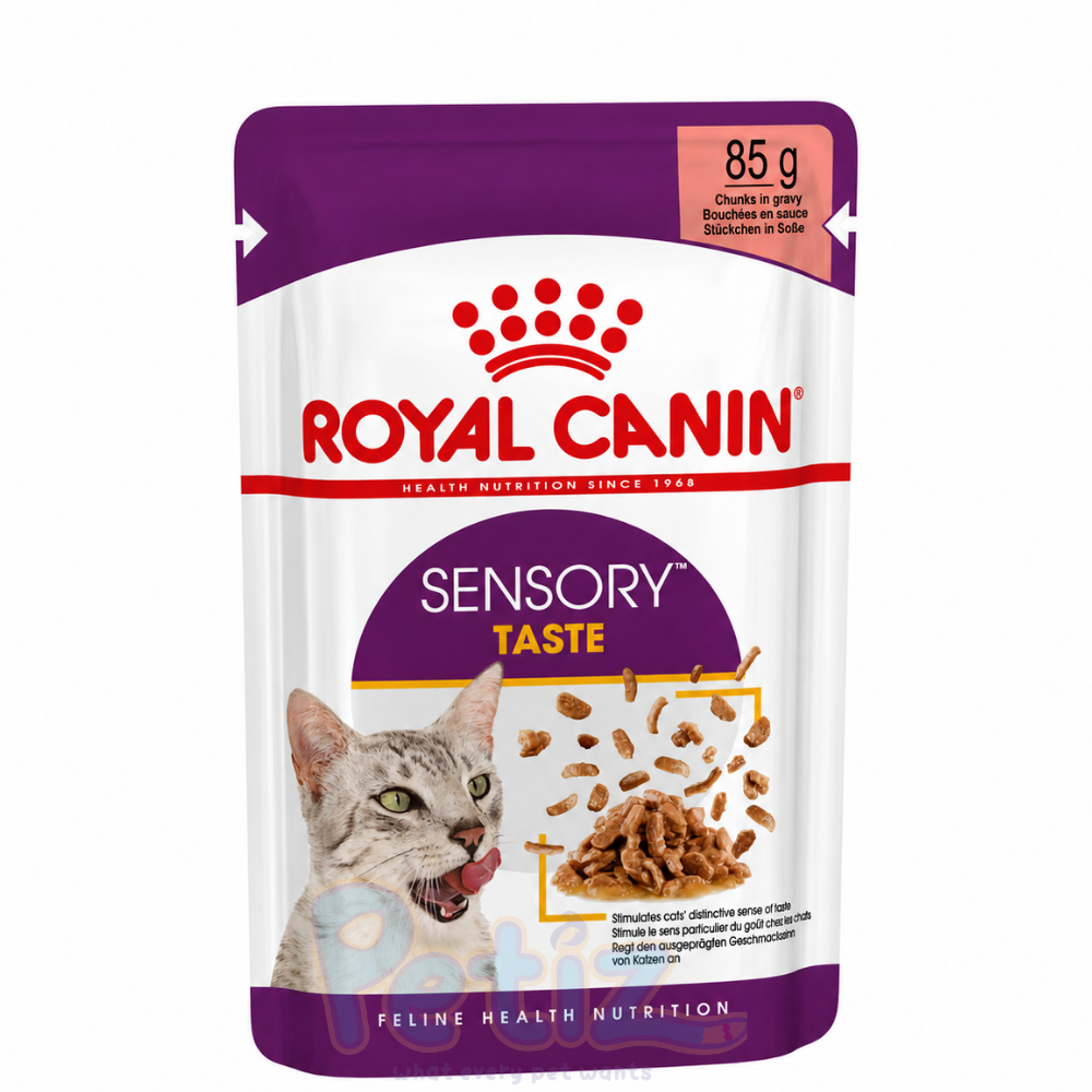 Photo Site petiz 2 (75) Royal Canin SENSORY TASTE Alimentation Humide Pour Chat 85g