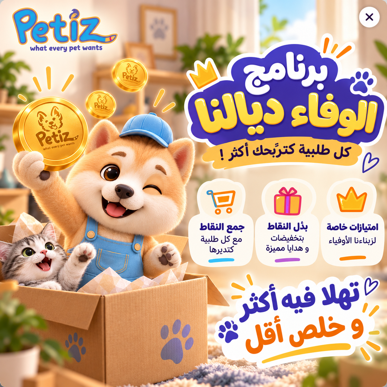 Petiz Loyalty Rewards Pop-Up